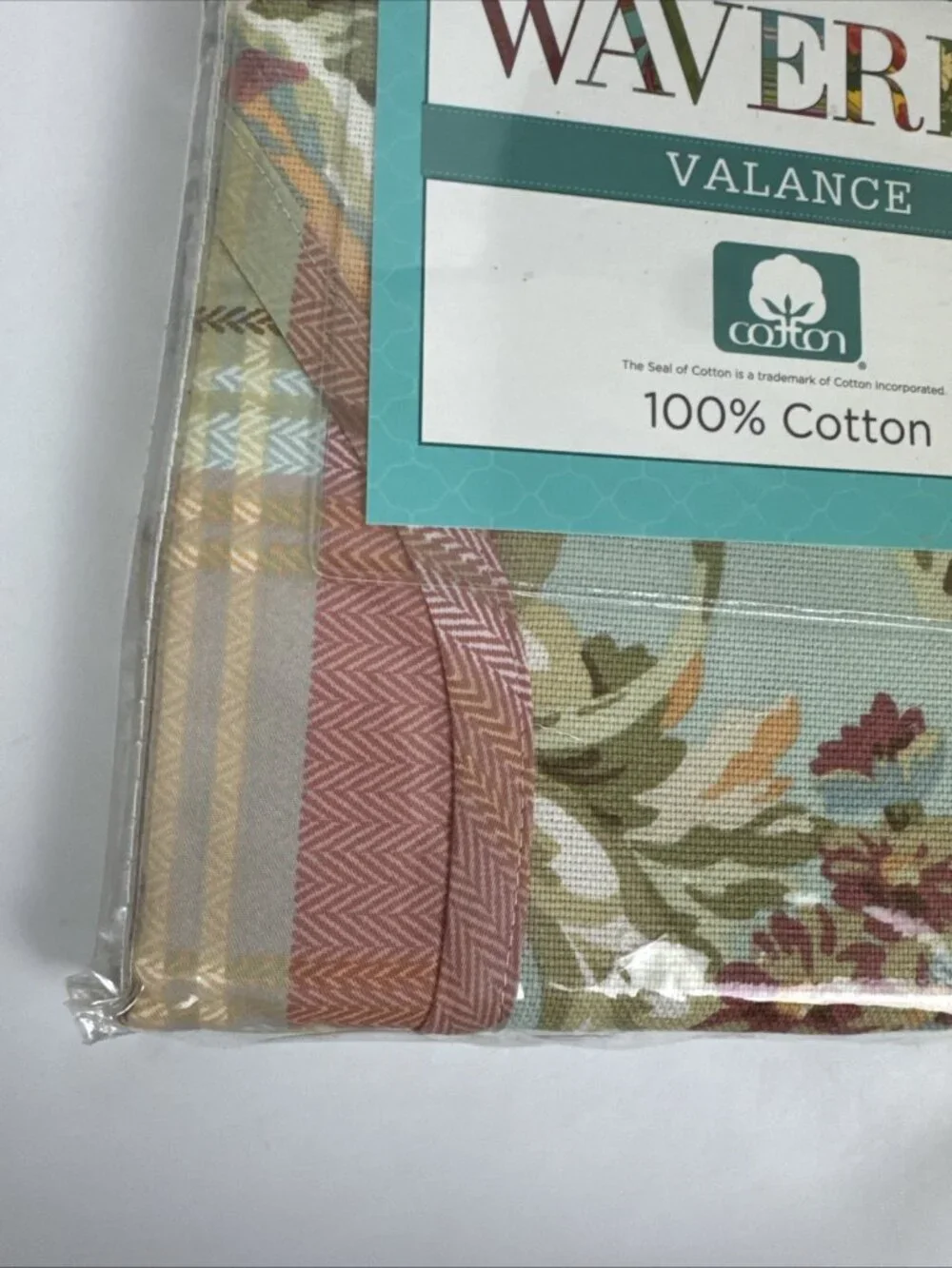 Waverly Jacqueline Valance 60x18 Spring Bling Vapor NEW Cotton floral cottage
